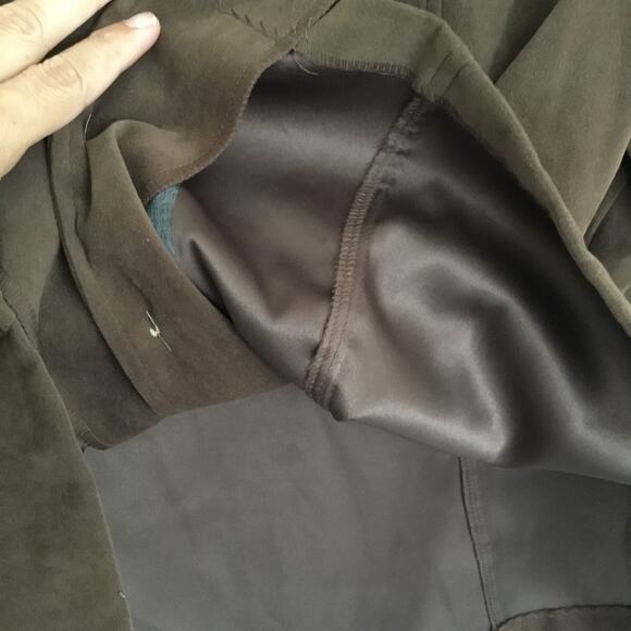 NEW Sag Harbor Velvet Feel Soft Faux Suede Pant and Jacket Set Sz 18 - Picture 8 of 8